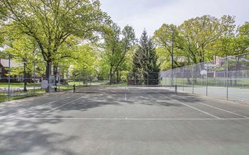 Basketball and tennis courts
